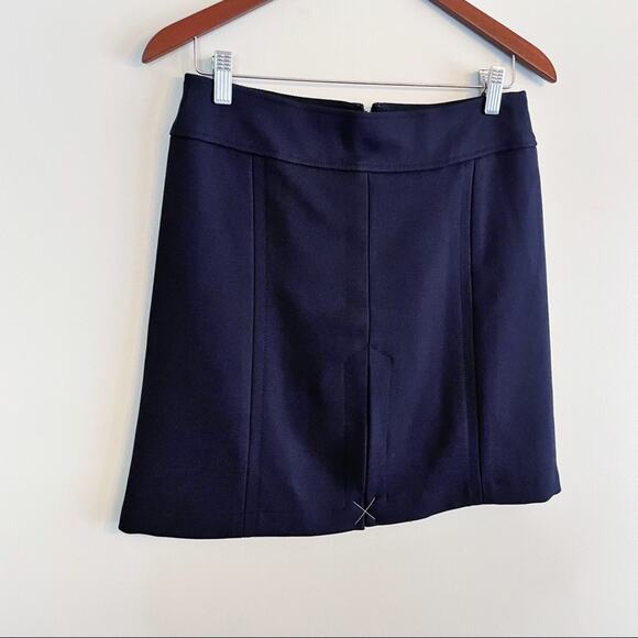 LOFT corduroy pencil 
skirt dark navy size 4 NEW - Picture 11 of 12